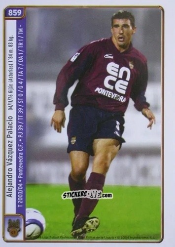 Cromo Rey / Vázquez - Las Fichas De La Liga 2004-2005 n. 859 - Mundicromo