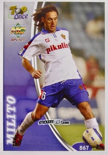 Sticker Milito - Las Fichas De La Liga 2004-2005 n. 867 - Mundicromo