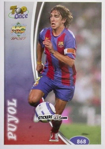 Cromo Puyol - Las Fichas De La Liga 2004-2005 n. 868 - Mundicromo