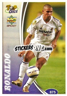Sticker Ronaldo - Las Fichas De La Liga 2004-2005 n. 875 - Mundicromo