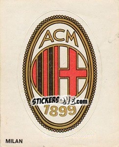 Sticker Milan (Badge) - Calciatori 1977-1978 - Panini