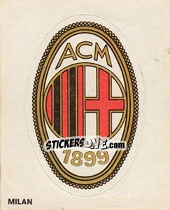 Sticker Milan (Badge) - Calciatori 1977-1978 n. 10 - Panini