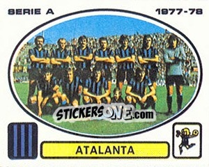 Figurina Atalanta squad - Calciatori 1977-1978 - Panini