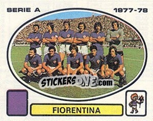 Cromo Fiorentina squad - Calciatori 1977-1978 - Panini