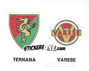 Cromo Ternana - Varese (Badges) - Calciatori 1977-1978 - Panini