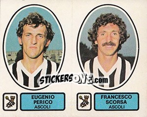 Sticker Perico / Scorsa - Calciatori 1977-1978 - Panini