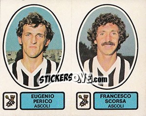 Sticker Perico / Scorsa - Calciatori 1977-1978 n. 354 - Panini