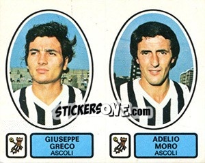 Sticker Greco - Moro - Calciatori 1977-1978 n. 356 - Panini