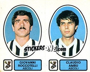 Sticker Roccotelli / Ambu - Calciatori 1977-1978 - Panini