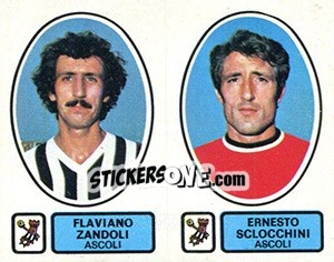 Cromo Zandoli / Sclocchini - Calciatori 1977-1978 - Panini
