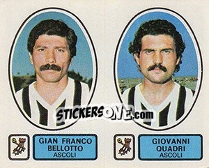 Cromo Bellotto / Quadri - Calciatori 1977-1978 - Panini