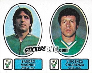 Sticker Magnini / Chiarenza - Calciatori 1977-1978 - Panini