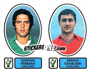 Cromo Ferrara / Cavalieri - Calciatori 1977-1978 - Panini