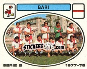 Sticker Bari squad