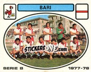 Sticker Bari squad - Calciatori 1977-1978 n. 370 - Panini