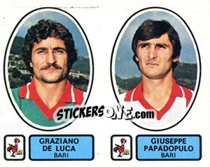 Sticker De Luca / Papadopulo - Calciatori 1977-1978 - Panini