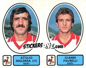 Sticker Maldera (II) / Pauselli - Calciatori 1977-1978 n. 377 - Panini