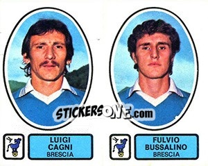 Sticker Cagni / Bussalino - Calciatori 1977-1978 n. 383 - Panini