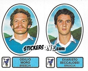 Sticker Moro / Beccalossi - Calciatori 1977-1978 - Panini