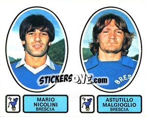 Sticker Nicolini - Malgioglio - Calciatori 1977-1978 n. 387 - Panini