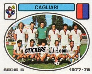 Sticker Cagliari squad - Calciatori 1977-1978 n. 389 - Panini