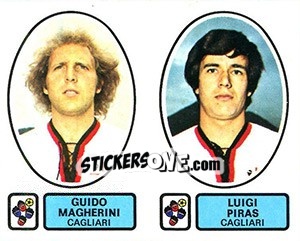 Cromo Magherini / Piras - Calciatori 1977-1978 - Panini