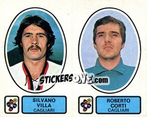 Sticker Villa / Corti - Calciatori 1977-1978 - Panini
