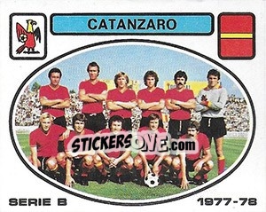 Cromo Catanzaro squad - Calciatori 1977-1978 - Panini