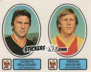 Sticker Pellizzaro / Nicolini - Calciatori 1977-1978 - Panini