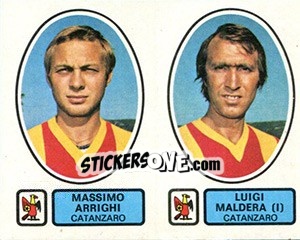 Sticker Arrighi / Maldera (II) - Calciatori 1977-1978 n. 401 - Panini