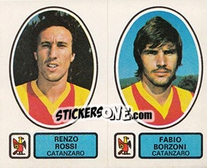 Sticker Rossi / Borzoni - Calciatori 1977-1978 - Panini