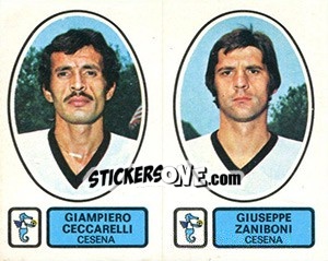 Sticker Ceccarelli / Zaniboni - Calciatori 1977-1978 - Panini