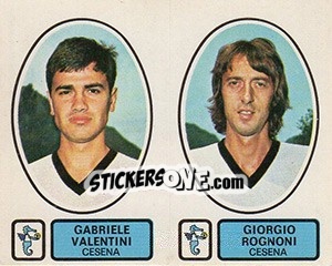 Sticker Valentini / Rognoni - Calciatori 1977-1978 n. 411 - Panini