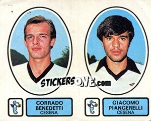 Sticker Benedetti / Piangerelli - Calciatori 1977-1978 - Panini
