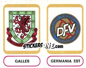 Figurina Galles - Germania Est (badges)