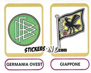 Sticker Germania Ovest - Giappone (badges) - Calciatori 1977-1978 n. 416 - Panini