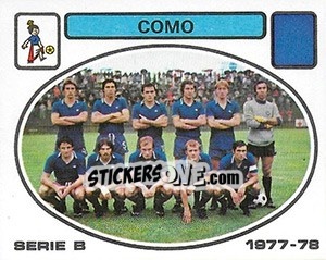 Figurina Como squad - Calciatori 1977-1978 - Panini