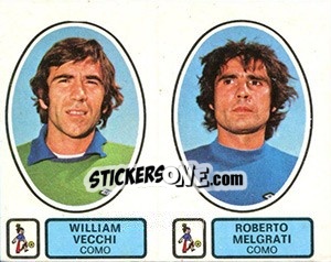 Cromo Vecchi / Melgrati - Calciatori 1977-1978 - Panini