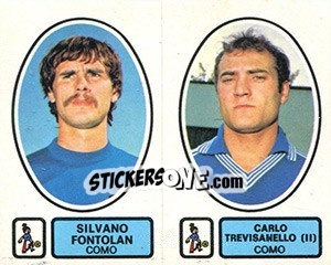 Sticker Fontolan / Trevisanello (II) - Calciatori 1977-1978 n. 421 - Panini
