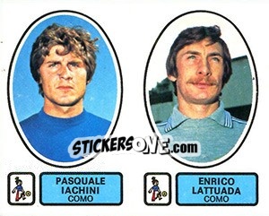 Sticker Iachini / Lattuada - Calciatori 1977-1978 n. 424 - Panini