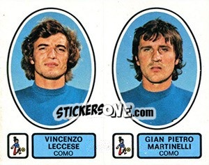 Sticker Leccese / Martinelli - Calciatori 1977-1978 n. 425 - Panini