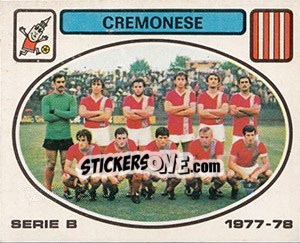 Cromo Cremonese squad - Calciatori 1977-1978 - Panini