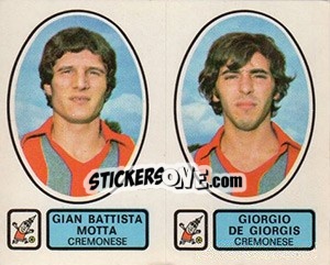 Sticker Motta / De Giorgis - Calciatori 1977-1978 - Panini