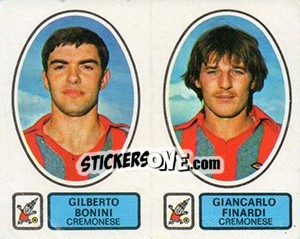 Sticker Bonini / Finardi - Calciatori 1977-1978 - Panini