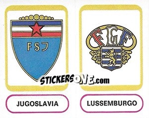 Figurina Jugoslavia - Lussemburgo