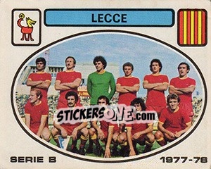 Figurina Lecce squad - Calciatori 1977-1978 - Panini