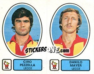 Sticker Pezzella / Mayer - Calciatori 1977-1978 n. 439 - Panini
