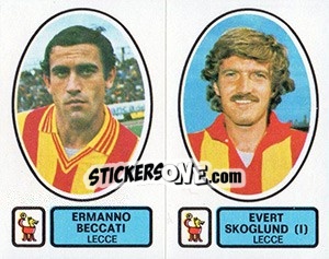 Sticker Beccati / Skoglund (I) - Calciatori 1977-1978 - Panini