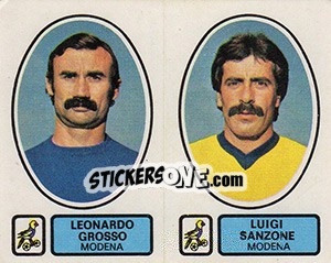 Sticker Grosso / Sansone - Calciatori 1977-1978 - Panini