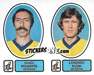 Figurina Polentes / Righi - Calciatori 1977-1978 - Panini